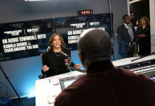 Kamala Harris with Charlamagne Tha God